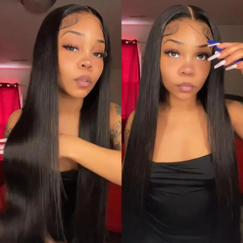 ISEE M-Cap Wear Go Straight 9X6 HD Lace Wig Pre Bleached Tiny Knots Human Hair Wig